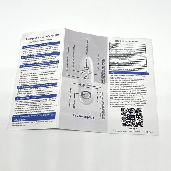 VR Joystick Remote Game Controller Joystick Bluetooth for Android PC iOS - Black - Picture 5 of 9